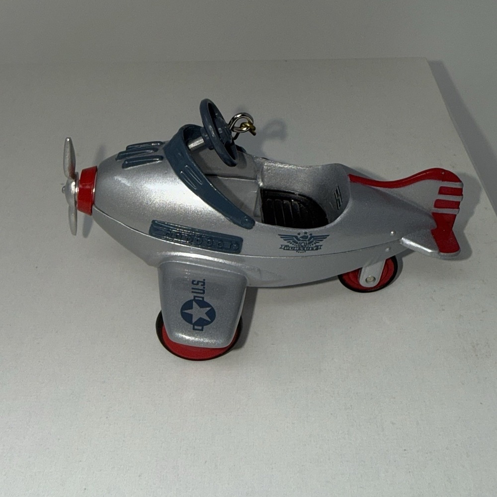Vintage 1996 Hallmark Keepsake Kiddie Car Murray Airplane Christmas Ornament